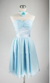 Sweetheart Neck A-line Chiffon Short Bridesmaid Dresses KSP003