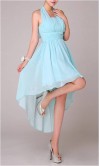 Unadorned Hatler Hi-low Chiffon Prom Dresses KSP073