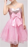 Empire Sweetheart Tulle Homecoming Dress With Beading KSP125
