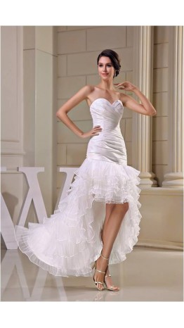 High Low Sweetheart Special Design Prom Dress KSP224