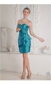 Teal Peplum Sweetheart Cocktail Party Dresses KSP194