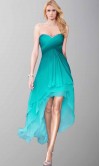 Pretty Sweetheart Ombre High Low Prom Party Dresses KSP412