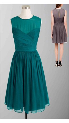 Cross Illusion Sweetheart Flirty Cocktail Bridesmaid Dresses KSP179