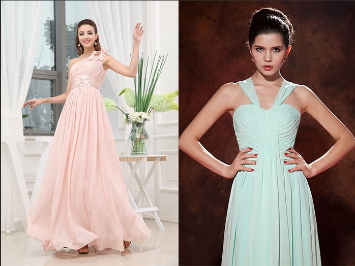 Pastels color Prom Dress