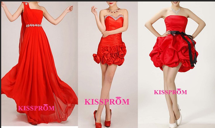 red flame party dresses