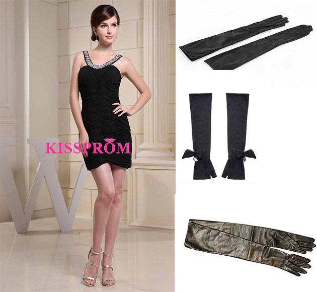 gloves for little black dresses