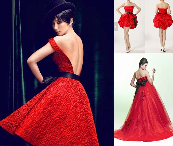 black belt red prom dresses