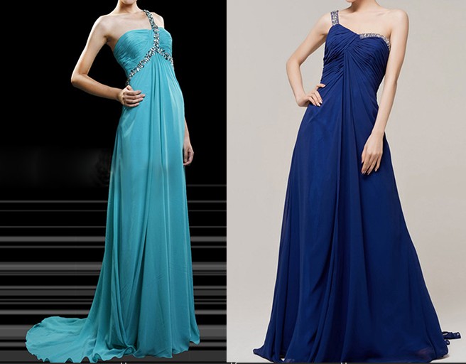 blue prom dresses