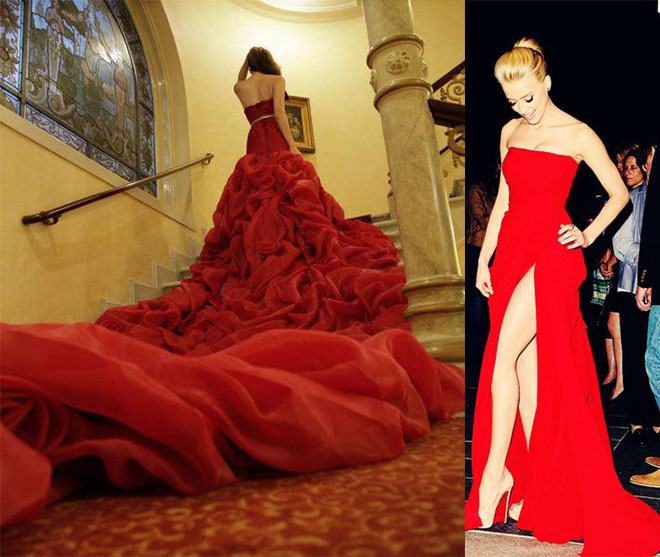 gorgeous red prom dresses