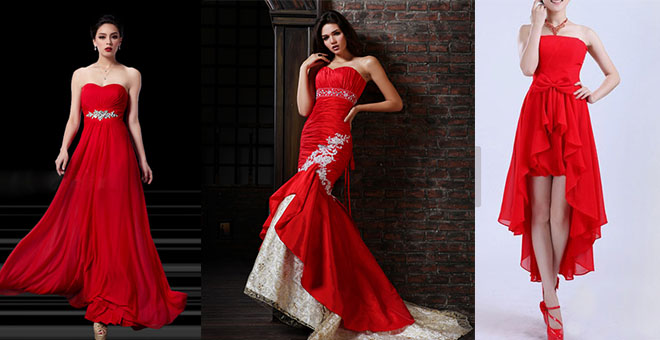 styles red prom dress