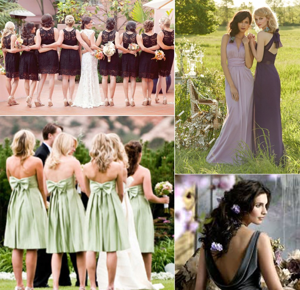 special back design of bridesmaid dresses