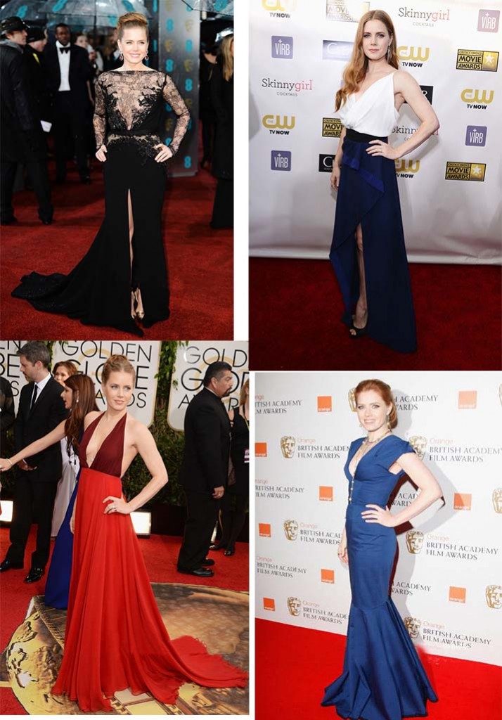 Amy Adams in sexy formal dresses