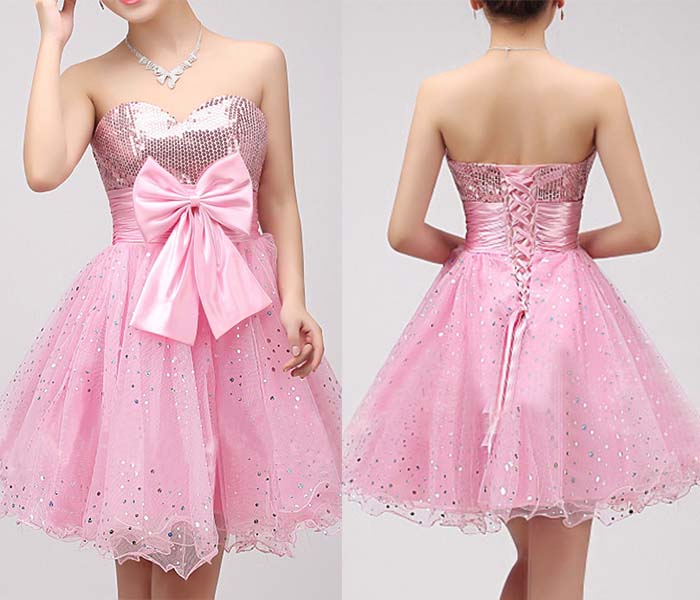 cute sparkle short pink plus size prom dresses uk