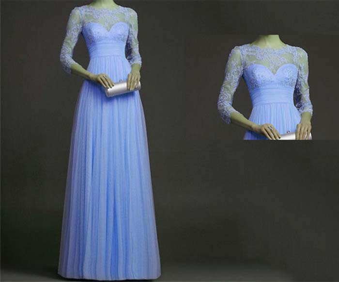 amazing high illusion sweetheart long purple prom gown KSP269