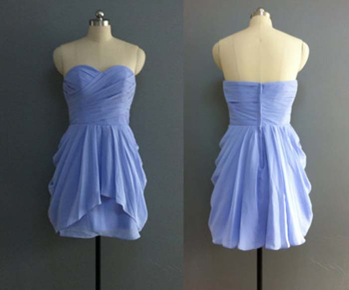cute lavender ruffled short graduation dresses ksp295