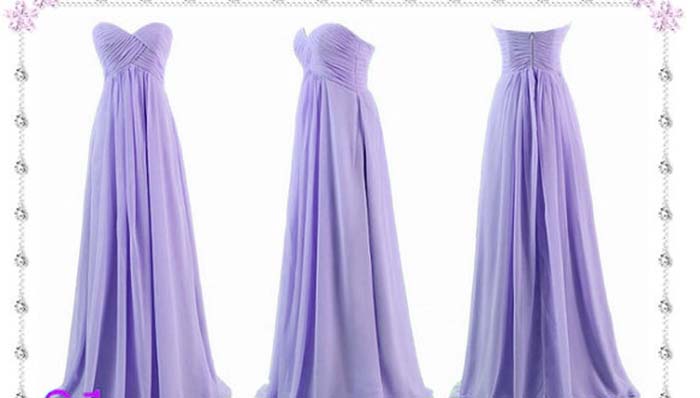 pretty sweetheart pleated long lilac prom dresses KSP171