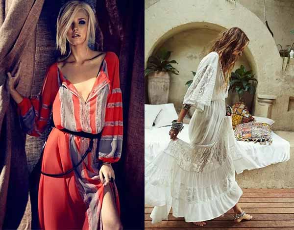 bohemian style dresses