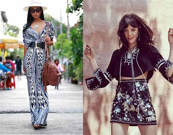 romantic bohemian style dresses