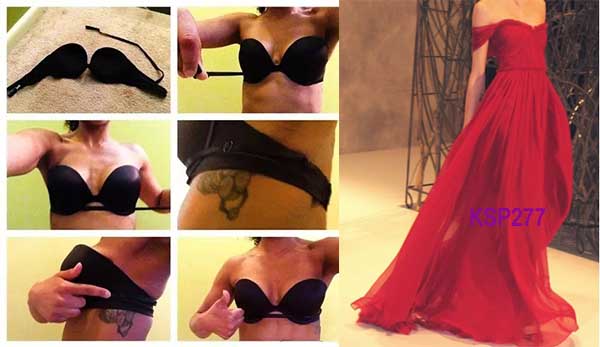 how to wear bra for off shoulder prom dresses