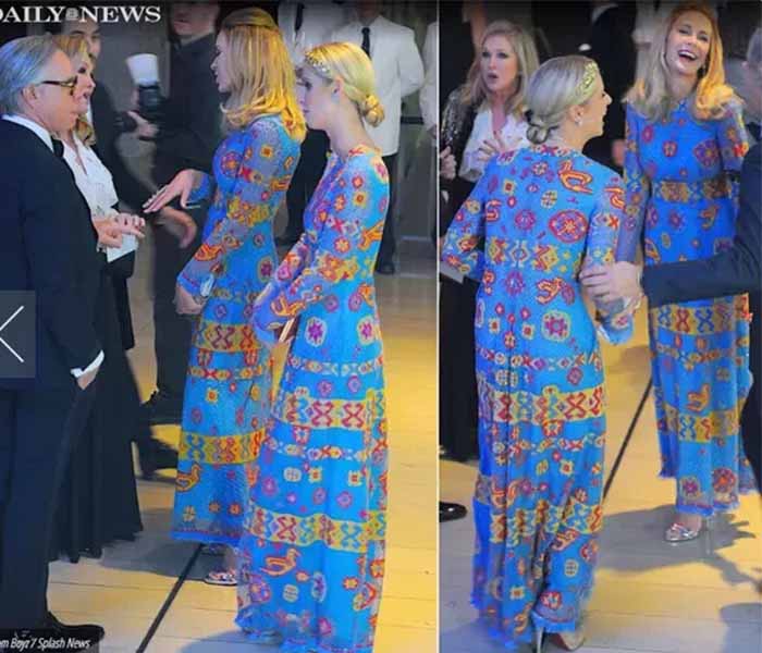 the same dresses on the party