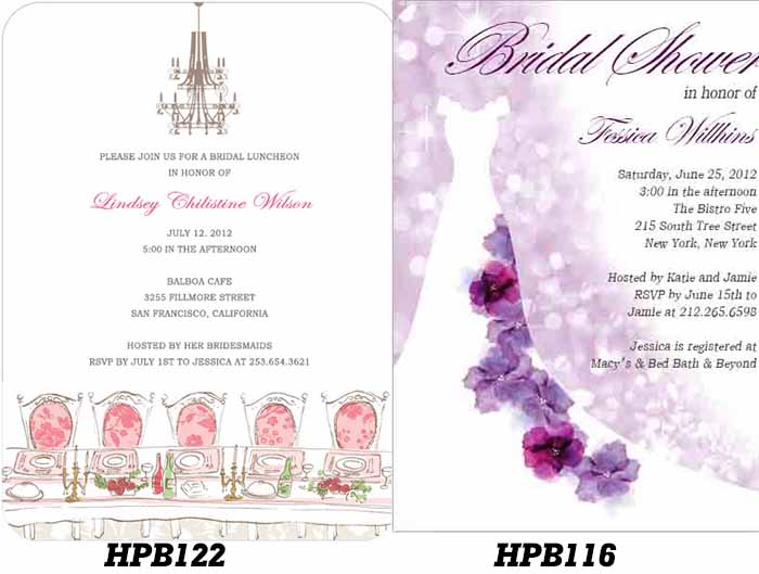 bridal shower invitations