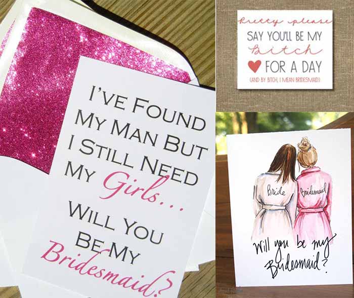 bridesmaid invitations