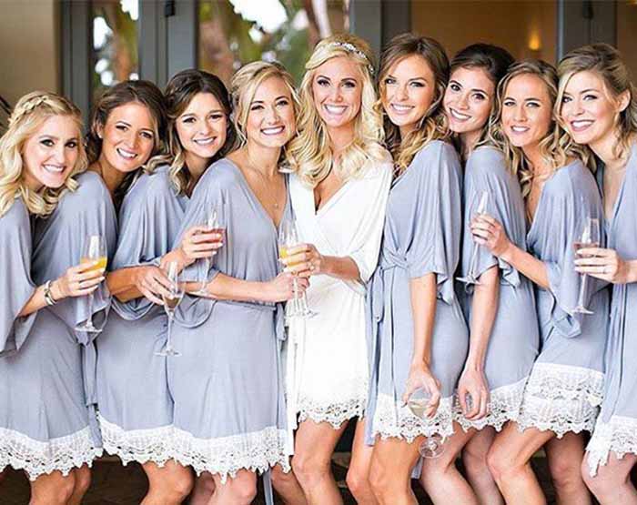 bride and bridesmaids