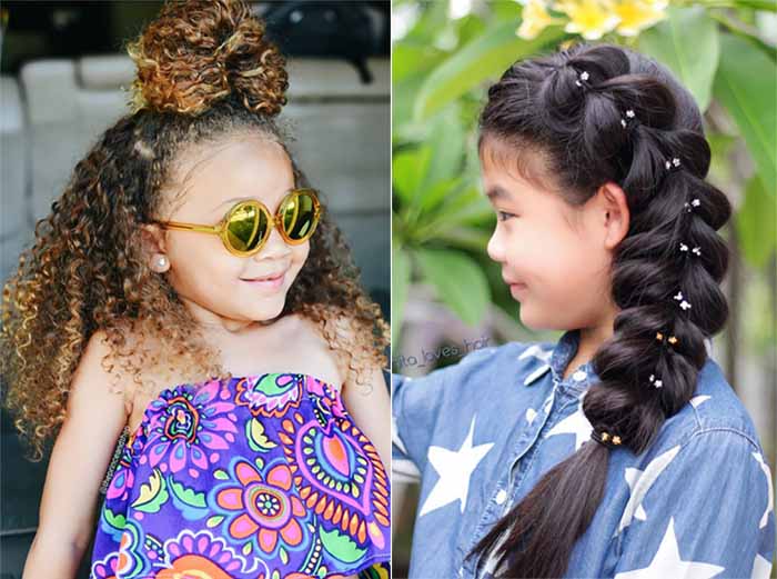 back to school hairstyle for special hair girls