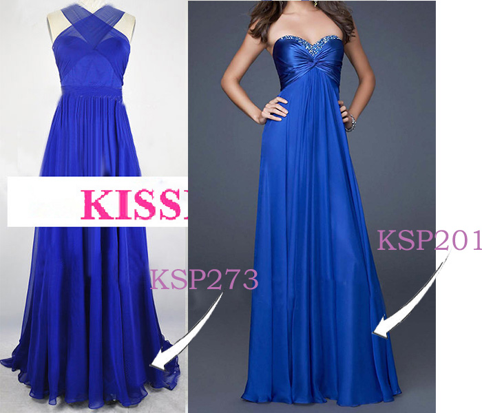 chiffon royal blue prom dresses