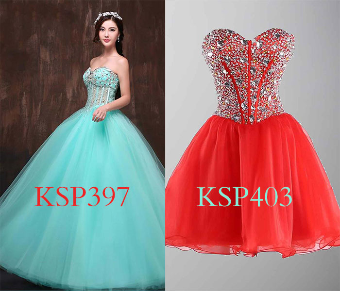 strapless corset prom dresses