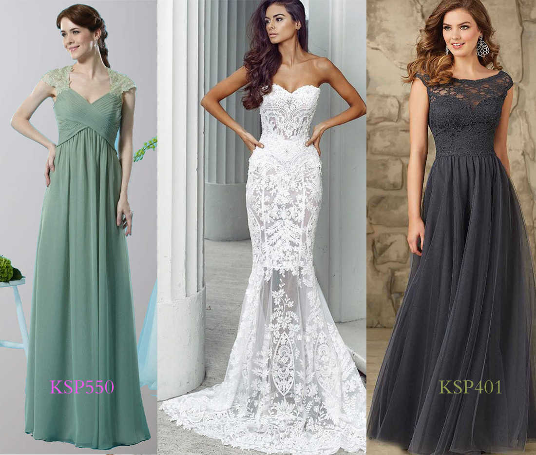 bridesmaid dresses compliment lace wedding dress