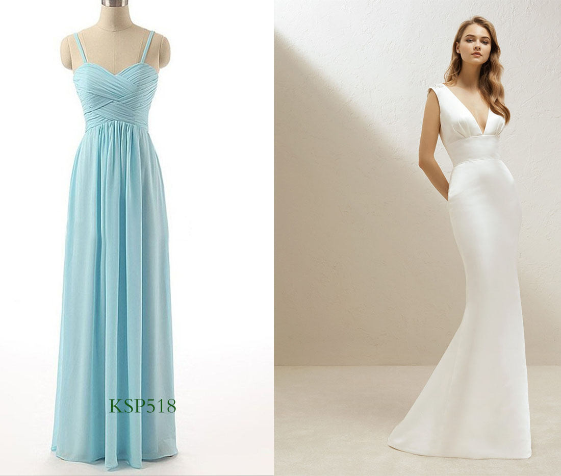 bridesmaid dresses matching simple wedding dresses