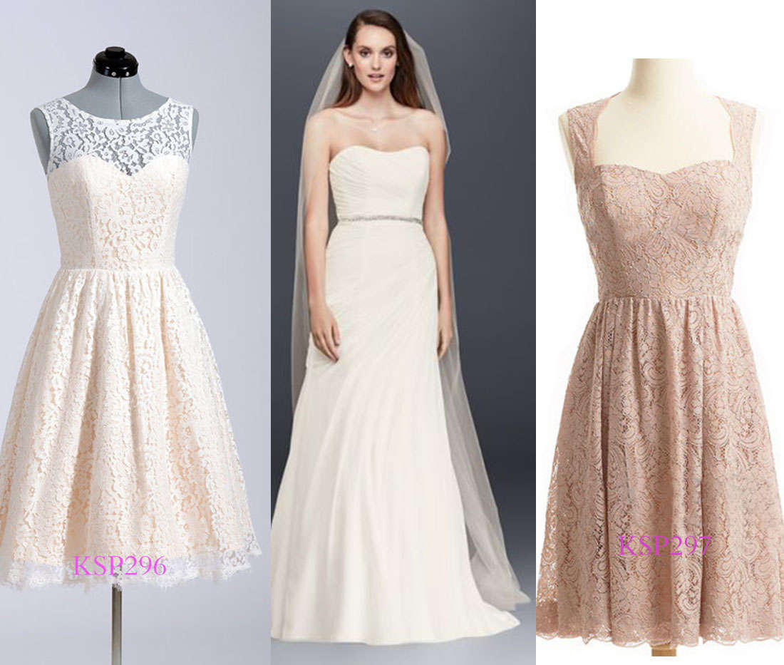 bridesmaid dresses pairing chiffon wedding dresses