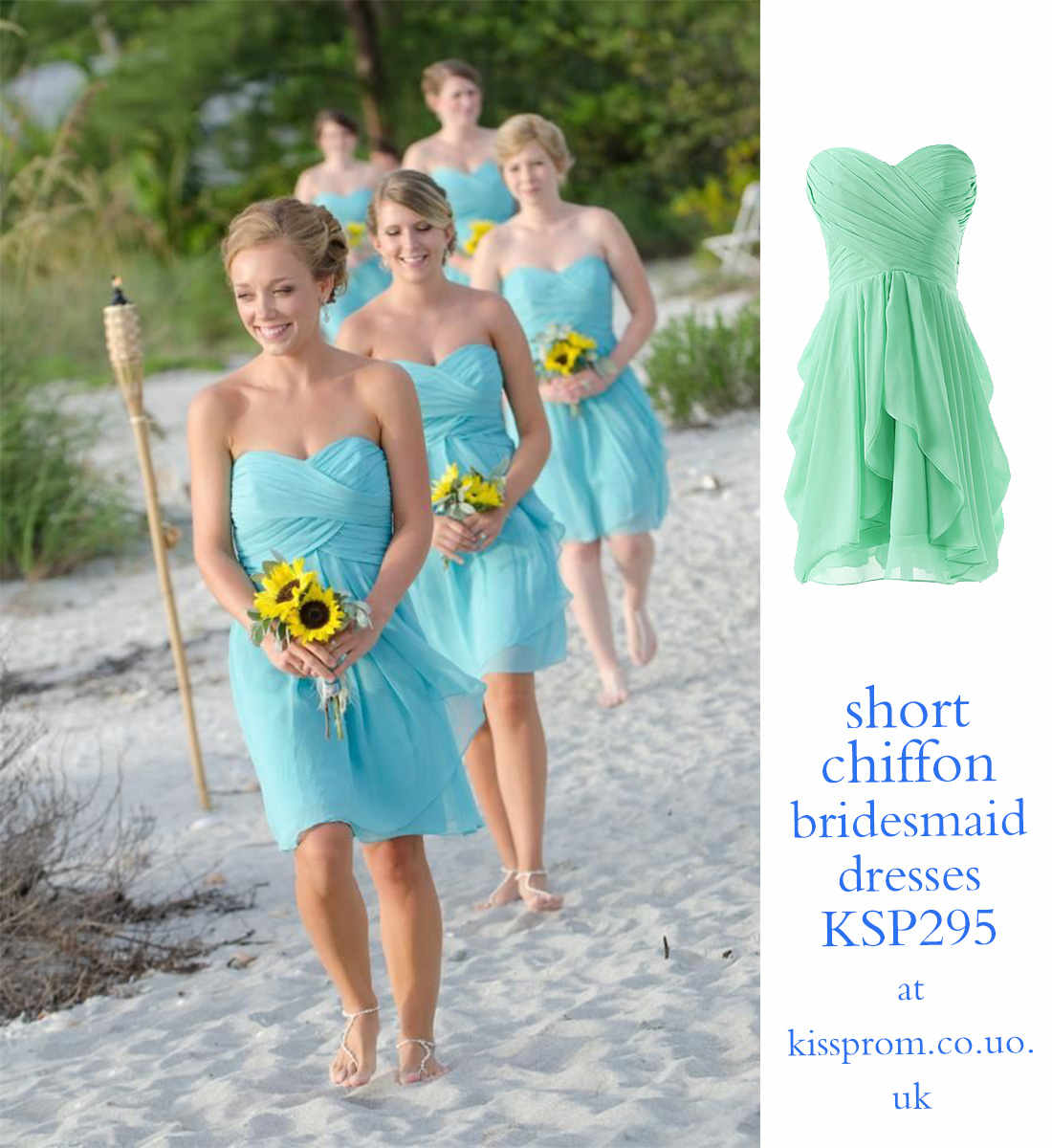 short bridesmaid dresses for beach wedding