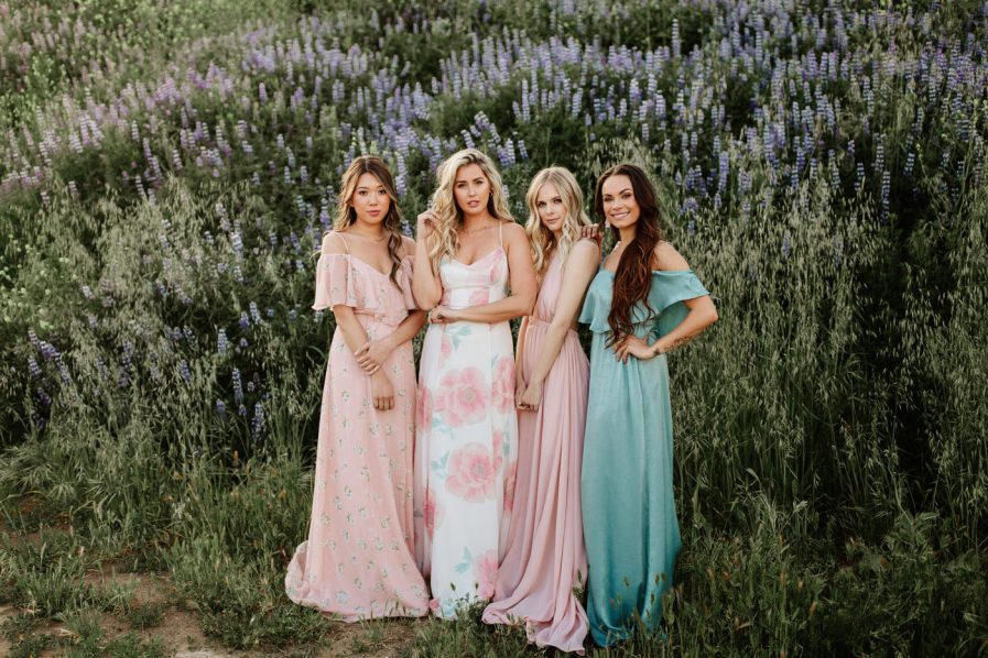 bridesmaids' dresses