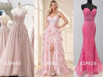 the most popular prom dresses color pink