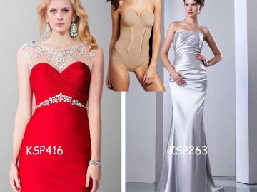 prom dresses with perfect underwear