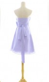 Simple Graceful Pleated Short Champagne Bridesmaid Dress KSP014