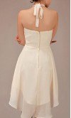 Scoop Keyhole Neck Hi-low Bridesmaid Dress KSP016