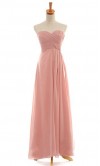 Dusty Pink Sweetheart Neck Chiffon Formal Bridesmaid Dresses KSP018