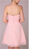 Cute Strapless Wedding Party Bridesmaid Dress With Irregular Hemline KSP085