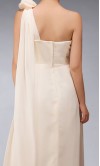 long Shoulder A-line Chiffon Bridesmaid Dress KSP091