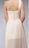 Unique Single Shoulder Bridesmaid Dress With Irregular Hemline KSP093