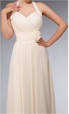 Pale Halter Neck Floor Length Bridesmaid Dresses KSP096