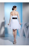 Short White And Black Cute Bridesmaid Dresses KSP221