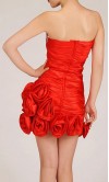 Sheath Flame Taffeta Floral Cocktail Dress KSP031