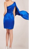 Cobalt One Shoulder Sheath New Year Eve Dress KSP034