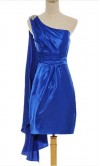 Cobalt One Shoulder Sheath New Year Eve Dress KSP034