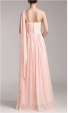 Classic Beaded Single Shoulder Floor Length Evening Gown KSP038