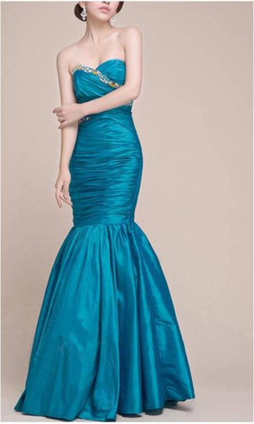 Luxurious Sweetheart Mermaid Beaded Prom Dress KSP102